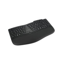 Kensington Pro Fit Ergo KB675 EQ TKL, Tenkeyless (80 - 87 %), Verkabelt & Kabellos, USB + RF Wireless + Bluetooth, Membran Key Switch, QWERTZ, Schwarz