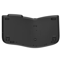 Kensington Pro Fit Ergo KB675 EQ TKL, Tenkeyless (80 - 87 %), Verkabelt & Kabellos, USB + RF Wireless + Bluetooth, Membran Key Switch, QWERTZ, Schwarz