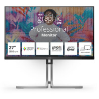 AOC Q27U3CV, 68,6 cm (27"), 2560 x 1440 Pixel, 4K Ultra HD, LCD, 4 ms, Schwarz