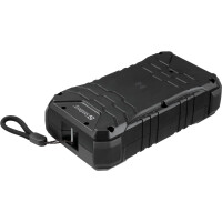 SANDBERG Survivor Powerbank 27000 PD65W, 27000 mAh, Power Delivery, Quick Charge 3.0, Kabelloses Aufladen, Schwarz
