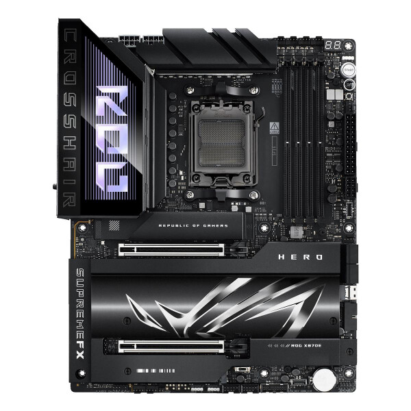 ASUS ROG CROSSHAIR X870E HERO, AMD, Sockel AM5, Sockel AM5, DDR5-SDRAM, 192 GB, DIMM