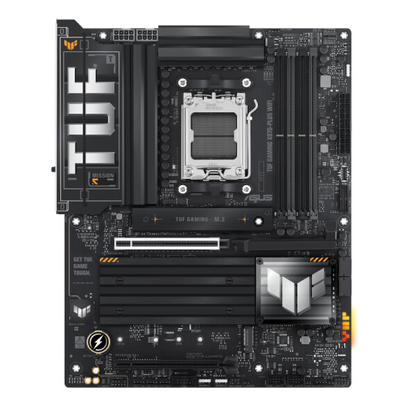 ASUS TUF GAMING X870-PLUS WIFI, AMD, Sockel AM5, AMD Ryzen 7 7th Gen, AMD Ryzen 7 8th Gen, AMD Ryzen 9 7th Gen, AMD Ryzen 9 8th Gen, AMD Ryzen 9..., DDR5-SDRAM, 192 GB, DIMM