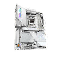 Gigabyte X870E AORUS PRO ICE-Mainboard - Unterstützt AMD Ryzen 9000 CPUs, 16+2+2 Phasen Digital-VRM, bis zu 8000MHz DDR5 (OC), 4xM.2 + 4xPCIe 5.0, Wi-Fi 7, 2.5GbE LAN, USB 3.2 Gen 2x2, AMD, Sockel AM5, AMD Ryzen™ 7, Sockel AM5, 256 GB, DDR5-SDRAM