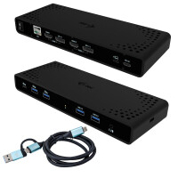 i-tec Universal Dual 4K Display Docking Station + Power Delivery 85W, Kabelgebunden, USB 3.2 Gen 1 (3.1 Gen 1) Type-C, 85 W, 10,100,1000 Mbit/s, Schwarz, 5 Gbit/s