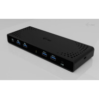 i-tec Universal Dual 4K Display Docking Station + Power Delivery 85W, Kabelgebunden, USB 3.2 Gen 1 (3.1 Gen 1) Type-C, 85 W, 10,100,1000 Mbit/s, Schwarz, 5 Gbit/s