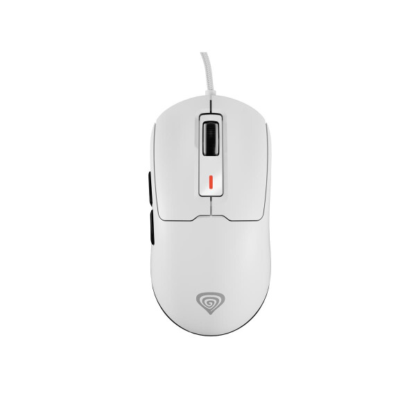 natec GENESIS Krypton 660, Beidhändig, Optisch, USB Typ-A, 12000 DPI, Weiß