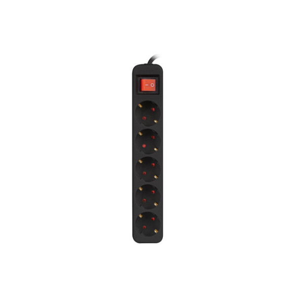 Lanberg PS1-05F-0150-BK, 1,5 m, Indoor, Typ F, Type F (CEE 7/4), IP20, Schwarz