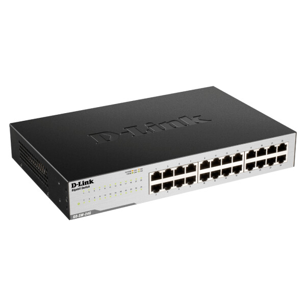 D-Link GO-SW-24G, Unmanaged, Gigabit Ethernet (10/100/1000), Vollduplex