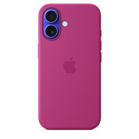 Apple iPhone 16 Silikon Case mit MagSafe – Fuchsia,...