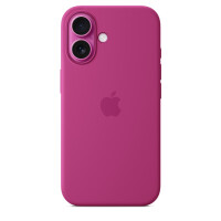 Apple iPhone 16 Silikon Case mit MagSafe – Fuchsia, Cover, Apple, iPhone 16, 15,5 cm (6.1"), Fuchsie