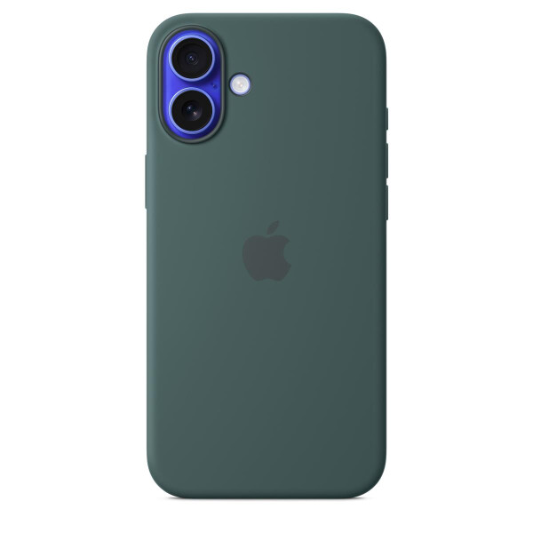 Apple iPhone 16 Plus Silikon Case mit MagSafe – Seegrün, Cover, Apple, iPhone 16 Plus, 17 cm (6.7"), Grün