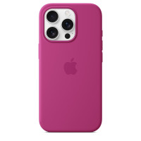Apple iPhone 16 Pro Silikon Case mit MagSafe – Fuchsia, Cover, Apple, iPhone 16 Pro, 16 cm (6.3"), Fuchsie