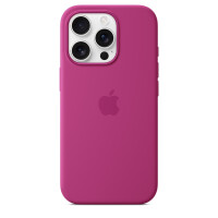 Apple iPhone 16 Pro Silikon Case mit MagSafe – Fuchsia, Cover, Apple, iPhone 16 Pro, 16 cm (6.3"), Fuchsie