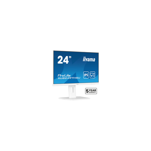Iiyama TFT XUB2497HSU IPS 24//HDMI/DP/2xUSB/hoev/weiß - Flachbildschirm (TFT/LCD) - 60,5 cm