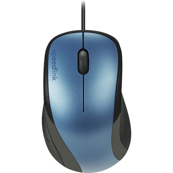SPEEDLINK KAPPA, rechts, Optisch, USB Typ-A, 1000 DPI, Schwarz, Blau