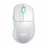 Cherry XTRFY M64 Wireless, RF Wireless, 26000 DPI, Blau, Türkis, Weiß