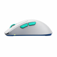 Cherry XTRFY M64 Wireless, RF Wireless, 26000 DPI, Blau, Türkis, Weiß