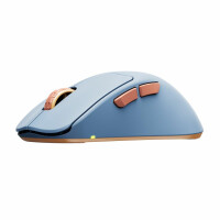 Cherry XTRFY M64 Wireless, RF Wireless, 26000 DPI, Blau, Braun, Türkis