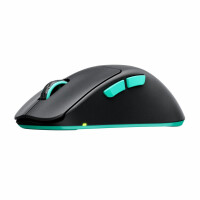 Cherry XTRFY M64 Wireless, RF Wireless, 26000 DPI, Schwarz, Türkis