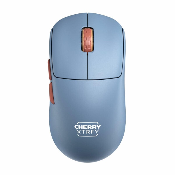 Cherry XTRFY M68 Wireless, RF Wireless, 26000 DPI, Schwarz, Blau, Braun