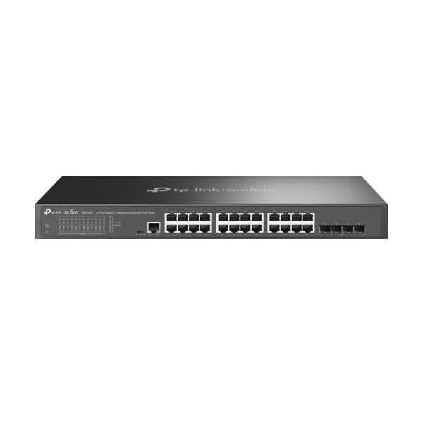 TP-LINK Omada SG3428, Managed, L2/L3, Gigabit Ethernet (10/100/1000), Rack-Einbau, 1U