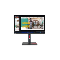Lenovo ThinkVision P24q-30, 60,5 cm (23.8"), 2560 x 1440 Pixel, Quad HD, LED, 6 ms, Schwarz