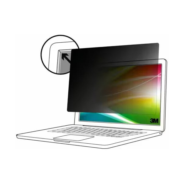 3M Bright Screen Blickschutzfilter für Apple® MacBook Air® 13 M2, 16:10, BPNAP006, 34,5 cm (13.6"), 16:10, Laptop, Rahmenloser Blickschutzfilter, Anti-Glanz, 31 g