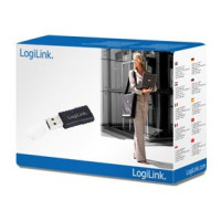 LogiLink WLAN WL0086A, Kabellos, USB, WLAN, 300 Mbit/s, Schwarz