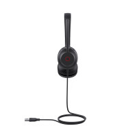Yealink UH35 Dual UC USB-A Headset, Kabelgebunden, 20 - 20000 Hz, Büro/Callcenter, 139,5 g, Kopfhörer, Schwarz
