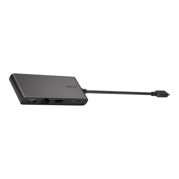 ASUS Dock 4K, Kabelgebunden, USB 3.2 Gen 2 (3.1 Gen 2) Type-C, 100 W, 1000 Mbit/s, Schwarz, 10 Gbit/s