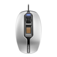 Cherry MC 4900 Kabelgebundene Fingerabdruck-Maus, Silber/...