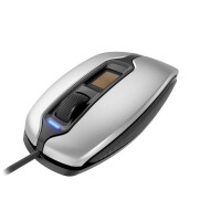 Cherry MC 4900 Kabelgebundene Fingerabdruck-Maus, Silber/...
