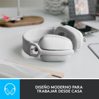 Logitech Zone Vibe 100, Kabellos, Anrufe/Musik, 185 g, Kopfhörer, Weiß