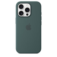 Apple iPhone 16 Pro Silikon Case mit MagSafe – Seegrün, Cover, Apple, iPhone 16 Pro, 16 cm (6.3"), Grün
