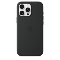 Apple iPhone 16 Pro Max Silikon Case mit MagSafe – Schwarz, Cover, Apple, iPhone 16 Pro Max, 17,5 cm (6.9"), Schwarz