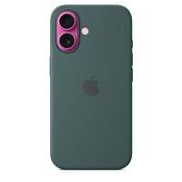 Apple iPhone 16 Silikon Case mit MagSafe – Seegrün, Cover, Apple, iPhone 16, 15,5 cm (6.1"), Grün