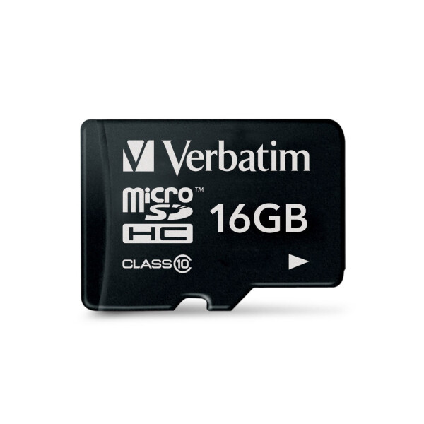 Verbatim Premium, 16 GB, MicroSDHC, Klasse 10, 10 MB/s, 10 MB/s, Schwarz