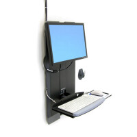 Ergotron StyleView® Vertical Lift, High Traffic Areas, 13,6 kg, 61 cm (24"), 75 x 75 mm, 100 x 100 mm, Schwarz