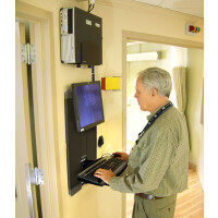 Ergotron StyleView® Vertical Lift, High Traffic Areas, 13,6 kg, 61 cm (24"), 75 x 75 mm, 100 x 100 mm, Schwarz