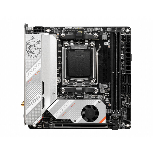 MSI MPG B650I EDGE WIFI, AMD, Sockel AM5, AMD Ryzen 7 7th Gen, AMD Ryzen 9 7th Gen, Sockel AM5, DDR5-SDRAM, 64 GB