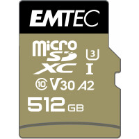 EMTEC ECMSDM512GXC10SP, 512 GB, MicroSDXC, Klasse 10,...