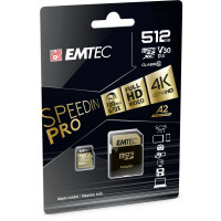 EMTEC ECMSDM512GXC10SP, 512 GB, MicroSDXC, Klasse 10,...