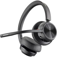 HP POLY Voyager 4320 USB-C Headset +BT700 Dongle +Ladestation, Kabellos, Anrufe/Musik, 20 - 20000 Hz, 158 g, Kopfhörer, Schwarz
