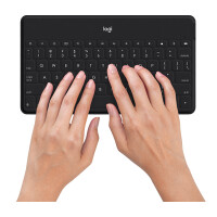 Logitech Keys-To-Go, AZERTY, Französisch, 1,7 cm, 1,2 mm, Jede Marke, Schwarz