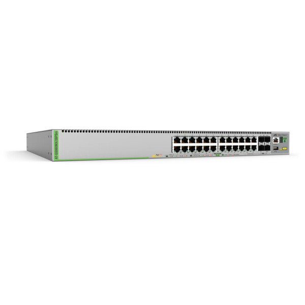 Allied Telesis AT-GS980MX/28PSM-50, Managed, L3, Gigabit Ethernet (10/100/1000), Power over Ethernet (PoE), Rack-Einbau, 1U