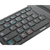 Targus AKF003NO, Mini, Kabellos, Bluetooth, QWERTY, Schwarz
