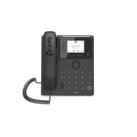 HP POLY CCX 350 Business-Medientelefon für Microsoft Teams und PoE-fähig, IP-Telefon, Schwarz, Kabelgebundenes Mobilteil, LCD, 7,11 cm (2.8"), 640 x 480 Pixel