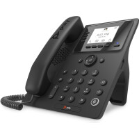 HP POLY CCX 350 Business-Medientelefon für Microsoft Teams und PoE-fähig, IP-Telefon, Schwarz, Kabelgebundenes Mobilteil, LCD, 7,11 cm (2.8"), 640 x 480 Pixel