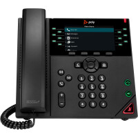HP POLY VVX 450 IP Telefon mit 12 Leitungen und...