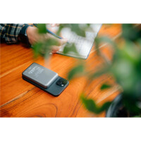 Verbatim Charge n Go, 10000 mAh, Lithium Polymer (LiPo), Quick Charge 3.0, Kabelloses Aufladen, Grau